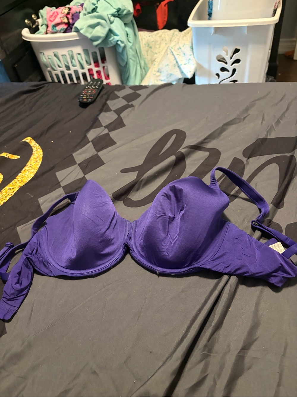 La SENZA Purple Underwire Bra with Adjustable Straps